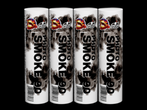 Rauchfackel Photo Smoke 90 Schwarz 4 Stk