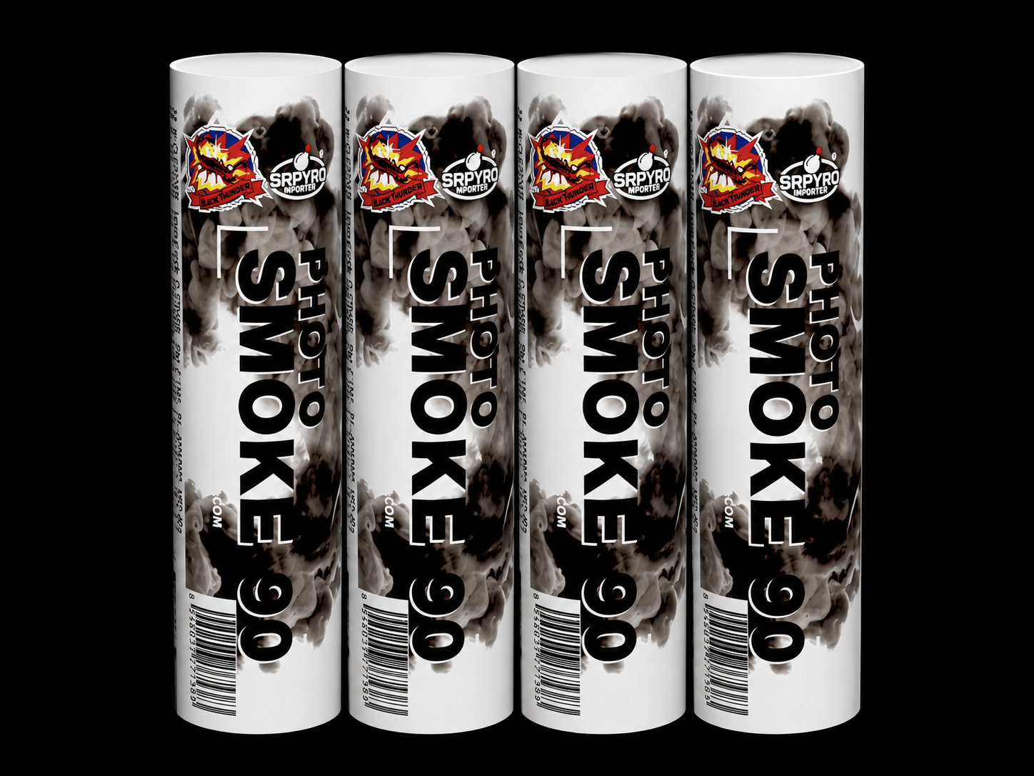Rauchfackel Photo Smoke 90 Schwarz 4 Stk