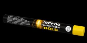 Magnesiumfackel Gold mit Funkenregen
