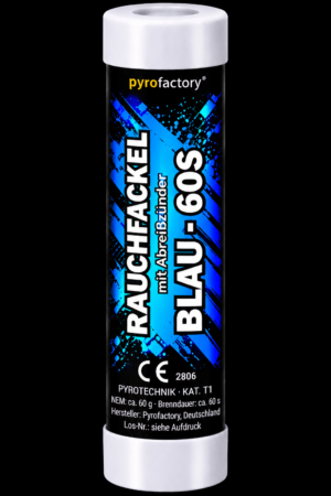 Rauchfackel mit Abreißzünder Blau 60sec