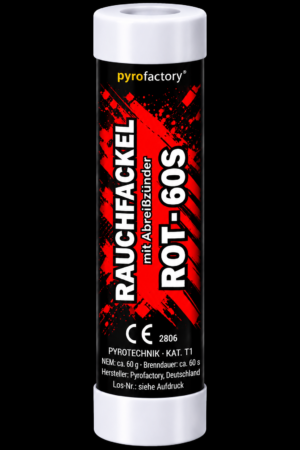 Rauchfackel mit Abreißzünder Rot 60sec